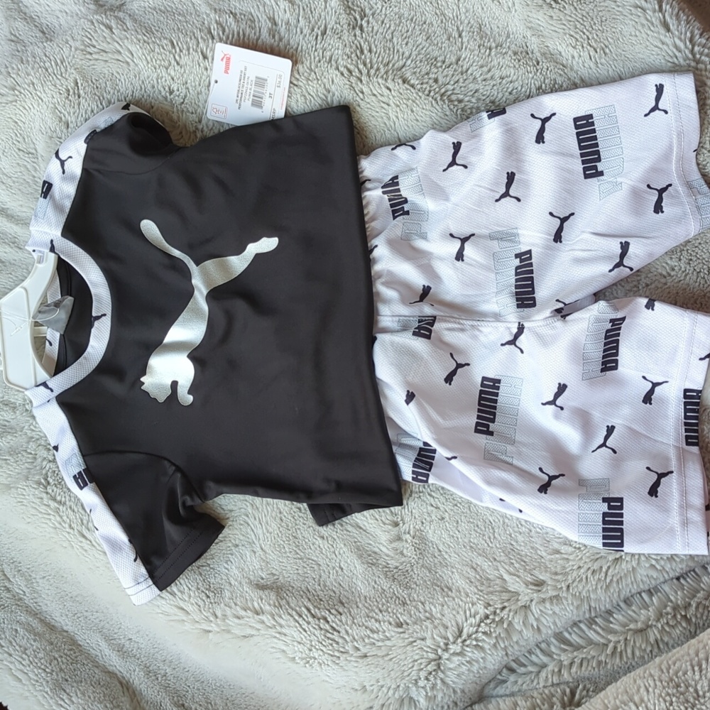 NWT Puma Toddler Shirt and Short Set